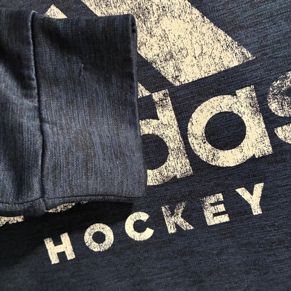 Navy blue Adidas hooded sweatshirt - Picture 4 of 10